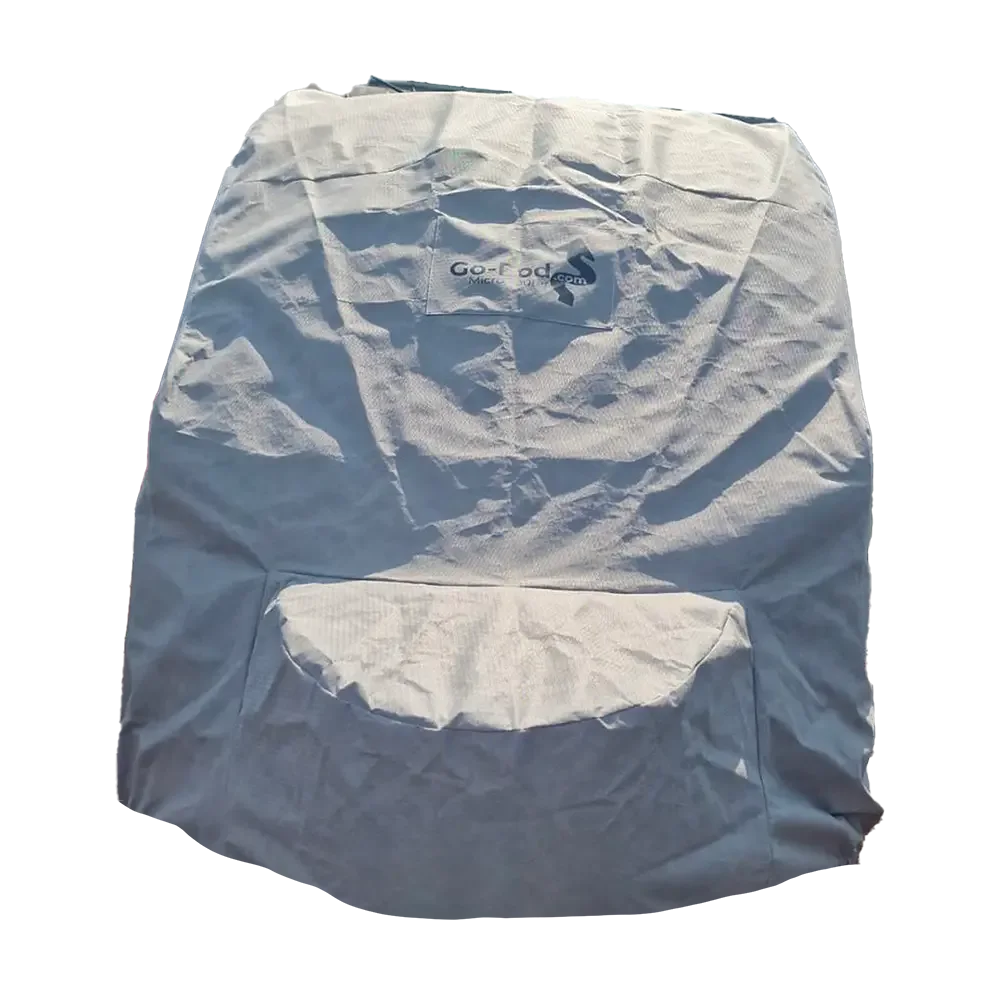 Go-Pod fitted with a winter storage cover