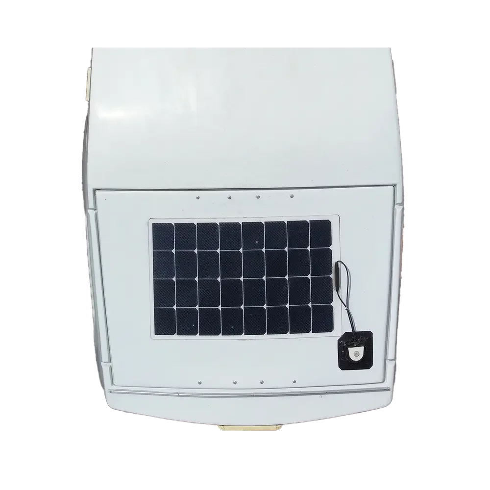 Solar panel on a Go-Pod roof