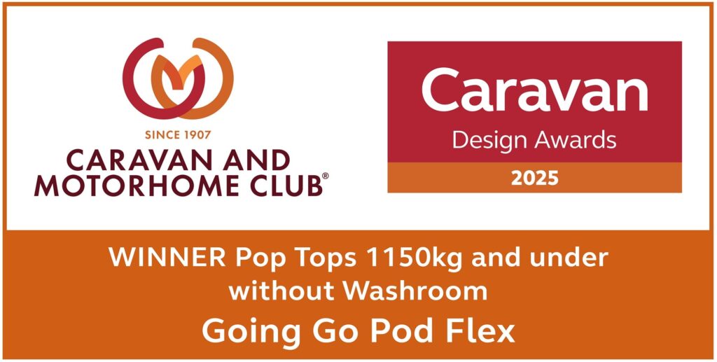 Go-Pod FLEX winner: 2025 Caravan Design Awards, pop tops 1150kg and under without washroom