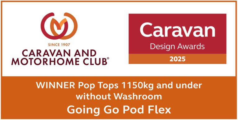 Go-Pod FLEX winner: 2025 Caravan Design Awards, pop tops 1150kg and under without washroom