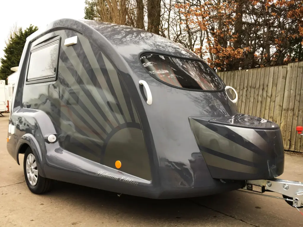 Graphite-coloured Go-Pod parked on a driveway