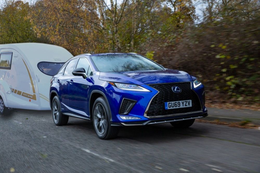 LEXUS HYBRID TOWING A GO POD MICRO TOURER